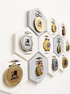 Porta Medalha hexagonal UNIDADE