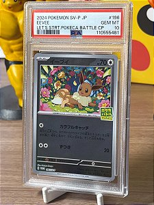 Carta Pokemon Psa 10 Eevee Graduada 196 Eevee Lets Start Pokeca Battle Campaign Japonês