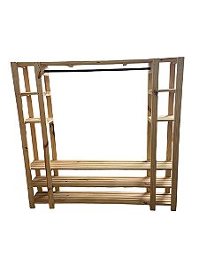 Estante Closet Arara guarda-roupas EcoWood 170X170X30 CM