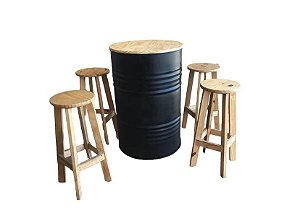 Kit tambor + 4 banquetas EcoLife