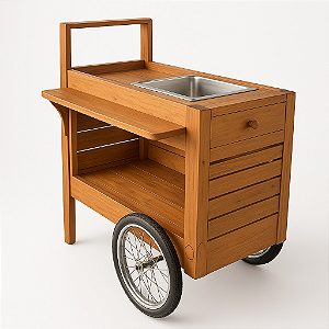 Carrinho Gourmet Rustic para diversos segmentos