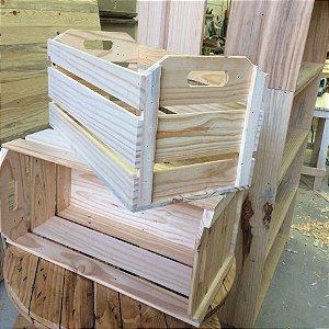 caixote tradicional de laranja