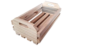 Caixa organizadoras estilo caixote de feira pra brindes, promoções, merchandising, ação de marketing, cesta café da manhã