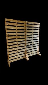 Biombo EcoWood médio  ripado para divisória