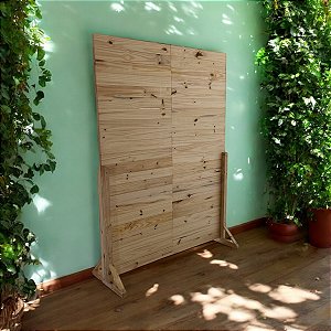 Backdrop biombo EcoWood médio 200x100 fechado