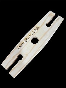 Suporte para garrafa e taças de vinho personalizamos sua marca