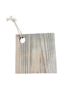 Tábua de corte quadrada hamburgueria