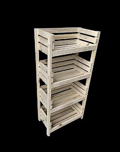 Estante torre para cozinha para frutas e verduras