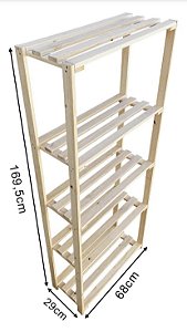 Estante slim ripada