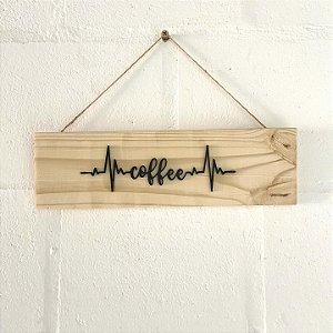 Placa sinalização decorativa cantinho do café porta cafeteria