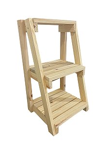Mini estante escada pinus