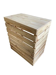 Balcão ripado 90x90x50 cm