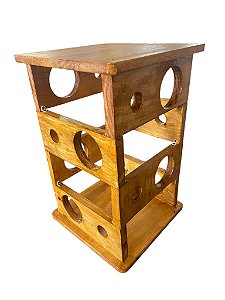 Adega torre para mesa 8 garrafas