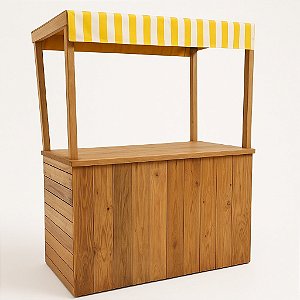 Barraca barraquinha de feira WoodLife 140x100x60 cm