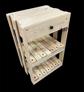 Gabinete ALTO rustico de madeira pinus para banheiro lavabo sem acabamento