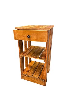 Gabinete ALTO rustico de madeira pinus para banheiro lavabo verniz