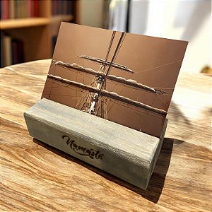 Porta retrato estilo SLOT de madeira customizado Namastê