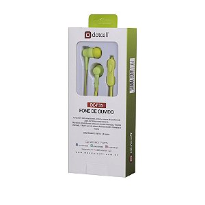 Fone De Ouvido Dotcell Dc-F35 Verde