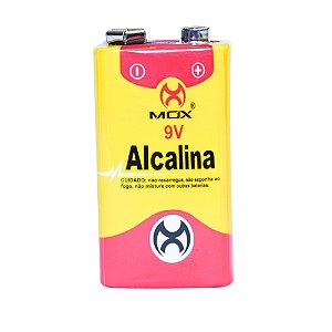 Bateria 9V Alkalina Mox MO-9VALK