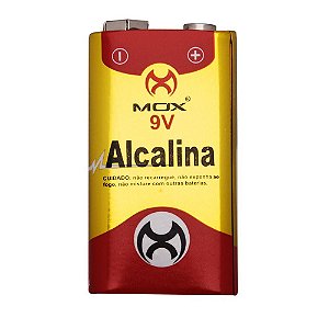 Bateria 9V Alkalina Mox Mo-9Valk