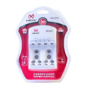 Carregador De Pilha Mox MO-CP50