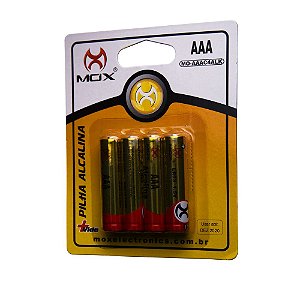 PILHA ALKALINA MOX MO-AAAC4ALK