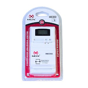 Carregador Universal Digital MO-U62 - Visor LCD Auto Stop