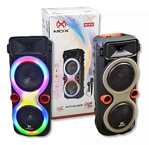 Caixa De Som Alto Falante Bluetooth Karaoke Lights Led