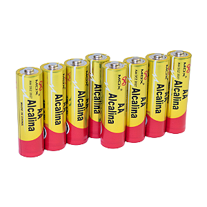 Pilha Alkalina MO-AAC8ALK c/ 8 Pilhas