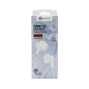 FONE DE OUVIDO DOTCELL DC-F100 BRANCO