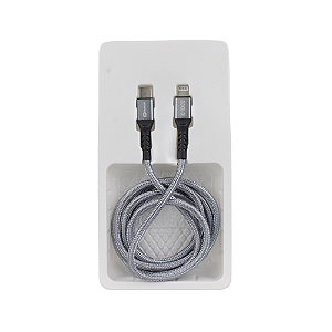 CABO USB DOTCELL DC-CD6320 CINZA Type C/Lightning (1.2m)