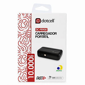 BATERIA PORTATIL DOTCELL DC-PB900 PRETO