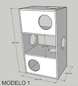 TORRE MODULAR PARA GATOS - ESTANTE PARA GATOS