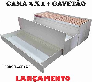 CAMA 3 EM 1 - COM GAVETA - daybed