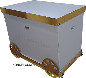 Carrinho Balcão desmontável com rodas artesanais - carrinho gourmet