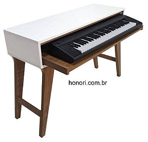 Suporte para teclado piano MDF amadeirado - MARINA - GRANDE