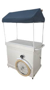 Carrinho para eventos desmontável com toldo
