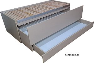 CAMA 3 EM 1 - COM GAVETA - VERSA TITANIC - Cor: SAL ROSA ARAUCO