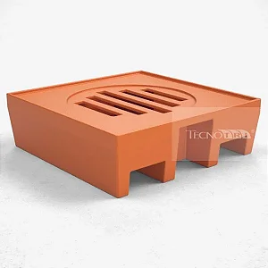 Pallet de Contenção de 1 Tambor 100L PL045 - (850x850x250)