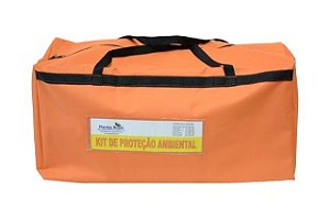 Bolsa Laranja para Montar Kit de Proteção Ambiental com visor  75X33X30CM