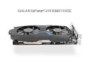 GALAX GeForce® GTX 1050 Ti EXOC 128-bit DDR5 - DP 1.4, HDMI 2.0b, Dual Link-DVI-D