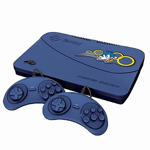 Master System Evolution Blue Tectoy 132 Jogos 2 Joysticks