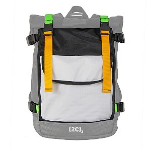 2F Pocket SL Preto/Branco- Cover para mochilas Kyosei