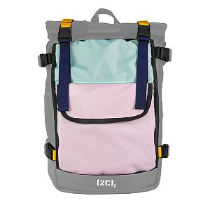 2F Pocket SL Azul/Rosa- Cover para mochilas Kyosei