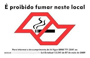 Adesivo Bar E Restaurantes  Anti Fumo Neste Local Sp