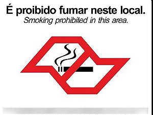 Adesivo Obrigatório Anp   Proibido Fumar Sp