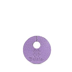 Marcador de taça personalizável em couro lilas