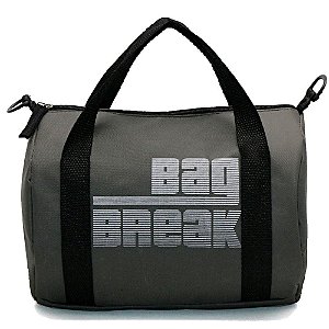 Mini Bolsa Para Treino  Grafite / Preto