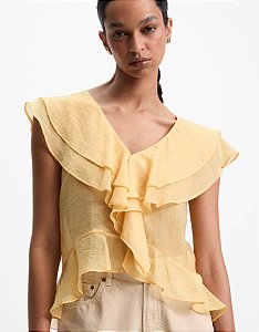 BLUSA BABADOS DECOTE V