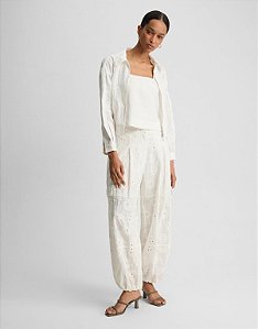 CALÇA BORDADO FLORAL